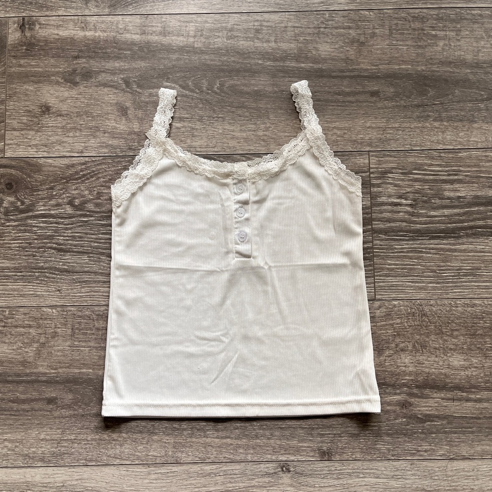 NWOT Lace Baby Doll Tank Top
